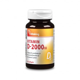 Vitaking Vitamin D-2000 D3-vitamin gélkapszula - 90db