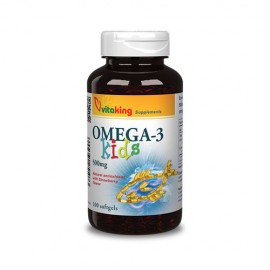Vitaking Omega-3 Kids Halolaj Gélkapszula - 100db