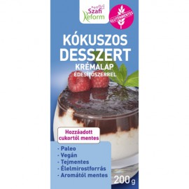 Szafi Reform Kókuszos desszert krémalap édesítőszerrel (bounty ízű) 200g 