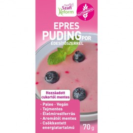 Szafi Reform Epres puding por édesítőszerrel, gluténmentes 70g