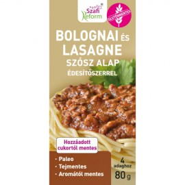Szafi Reform bolognai és lasagne szósz alap édesítőszerrel 80 g