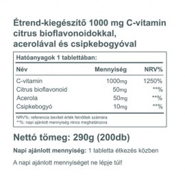 Vitaking C-1000 C-vitamin Bioflavonoid 1000mg - 200 db