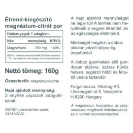 Vitaking Magnézium citrát por 160g 